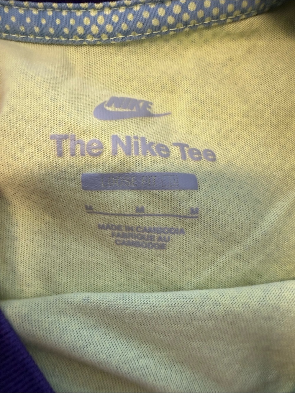 Men’s Nike sportswear Max90 T-shirt‎ in yellow and Purple Tie-Dye size M - Picture 3 of 6